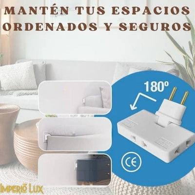 (COMPRA 1 LLEVA 2) Enchufe Giratorio Multiple 180°