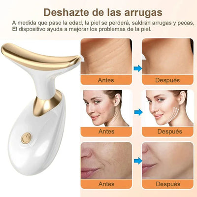 Masajeador Facial Antiarrugas LED 7 en 1